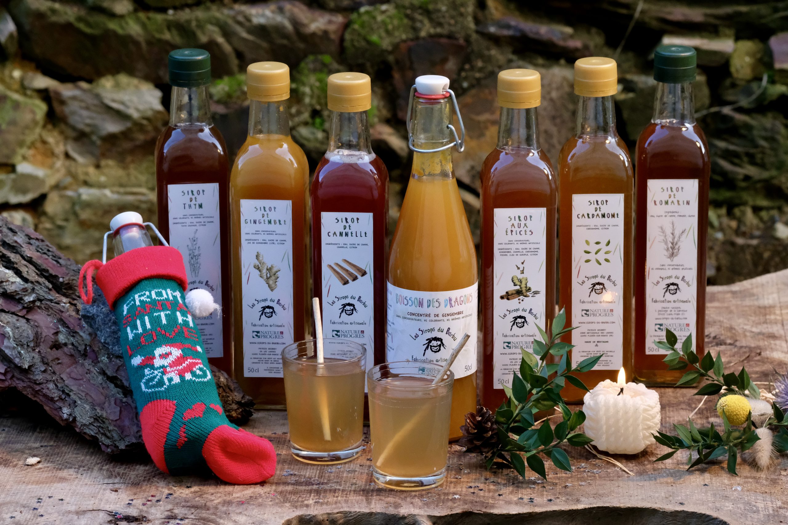 Le sirop : une idée cadeau - Fabrication arisanale française - Les Sirops du Barbu