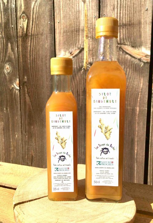 Sirop de gingembre bio - Fabrication artisanale française