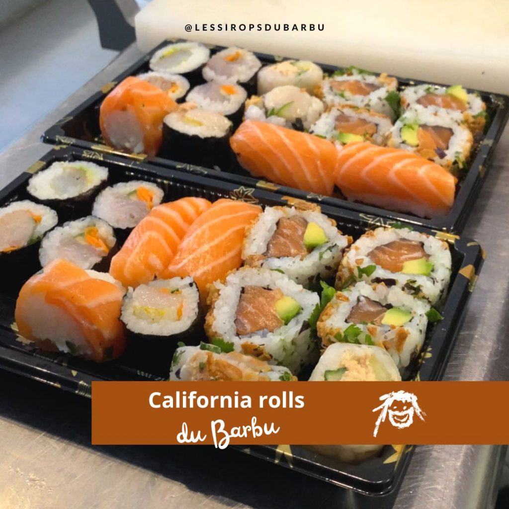 Recette de sushis avec les Sirops du Barbu