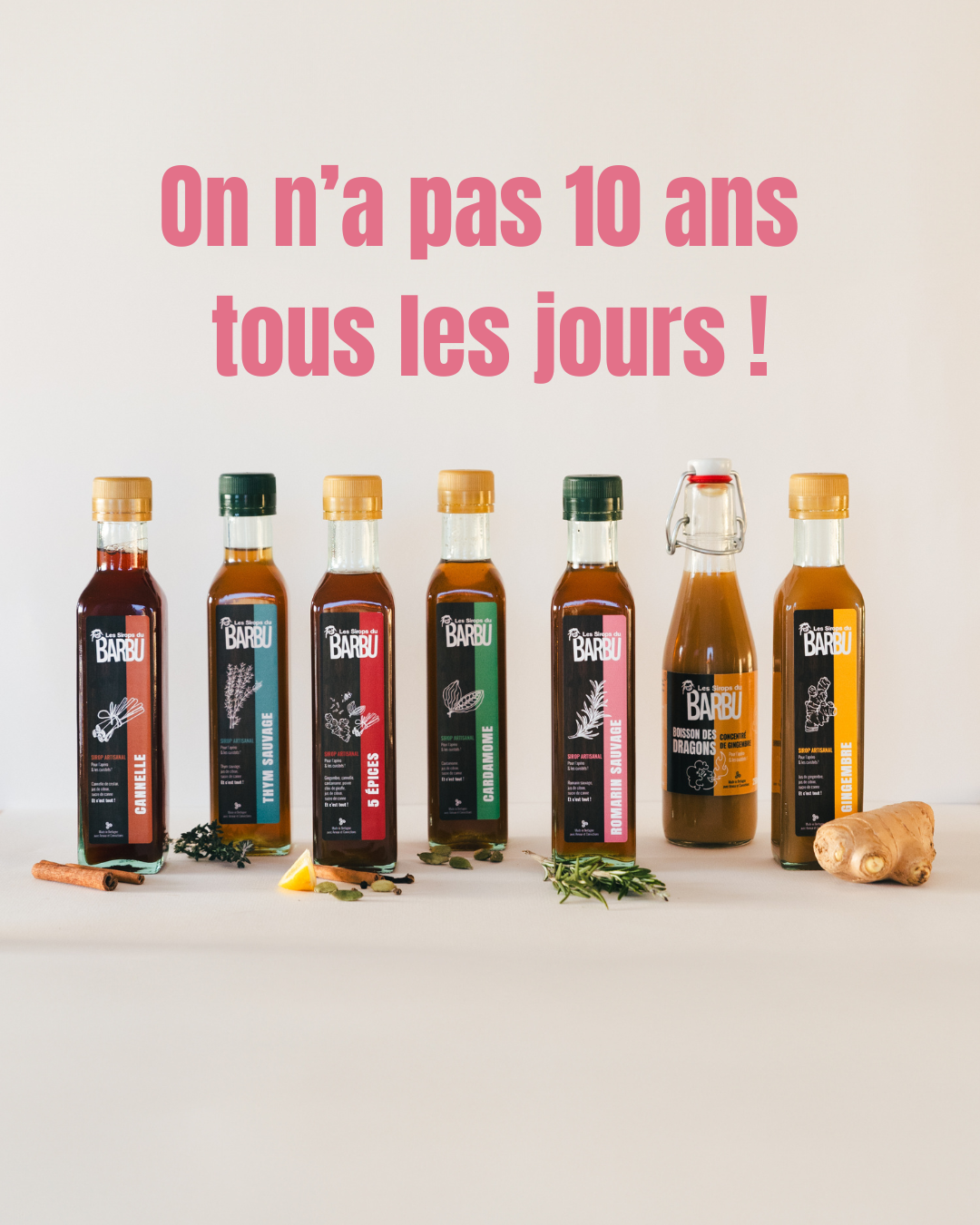 Les Sirops du Barbu ont 10 ans !